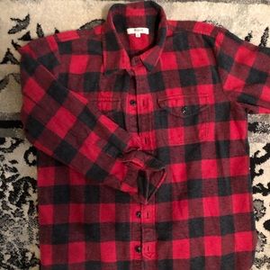 Madwell woman’s plaid shirt